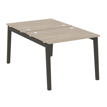 Рабочая станция на деревянных опорах Onix Wood OW.D.RS-2.1.8 980x1635x750 (Дуб Аттик/Дуб Темный)