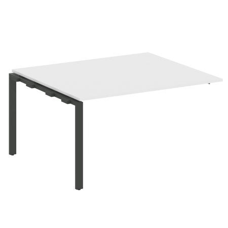 Проходной наборный элемент переговорного стола Metal System Style БП.ППРГ-3 1400x1235x750 (Белый/Антрацит металл)