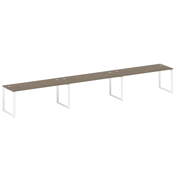Рабочая станция Metal System Style БО.СМ-3.5 5400x720x750 (Вяз/Белый металл) Рабочая станция Metal System Style БО.СМ-3.5 5400x720x750 (Вяз/Белый металл)