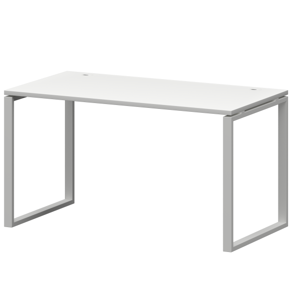 Стол на металлокаркасе Смарт СМС25-О-10К.73.Пр25 1000x730x750 (Белый/Белый)