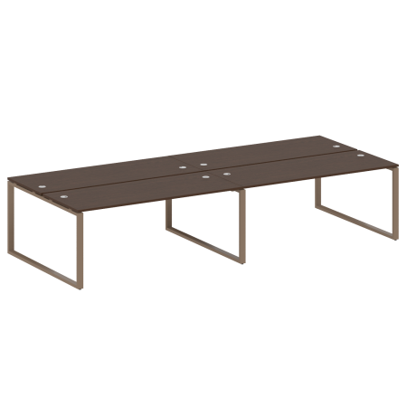 Рабочая станция Metal System Style БО.СМ-4.5 3600x1475x750 (Венге Цаво/Мокко металл)