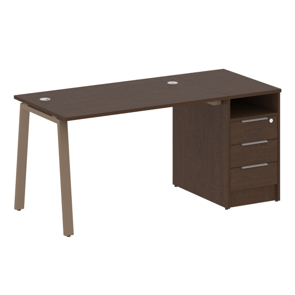 Рабочая станция Metal System Style БА.РС-СТП-1.2 1612x720x750 (Венге Цаво/Мокко металл) Рабочая станция Metal System Style БА.РС-СТП-1.2 1612x720x750 (Венге Цаво/Мокко металл)