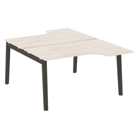 Рабочая станция на деревянных опорах Onix Wood OW.D.SA-2 1380x1995x750 (Денвер Светлый/Дуб Темный)
