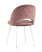 Стул Меган велюр с ромбами пыльно-розовый белые ножки (Стул Меган пыльно розовый)