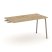 Стол приставка к опорным тумбам ES.SPR-3-LK (1380х730х750) (Тиквуд Светлый/Металл Латте)