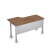 Стол письменный на металлокаркасе прав Стиль 2МК.145 1400x800x750 (ДубСерый)