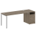 Рабочая станция с опорной тумбой Metal System Style БП.РС-СТП-1.4 2012x720x750 (Дуб Наварра/Серый металл) Рабочая станция с опорной тумбой Metal System Style БП.РС-СТП-1.4 2012x720x750 (Дуб Наварра/Серый металл)