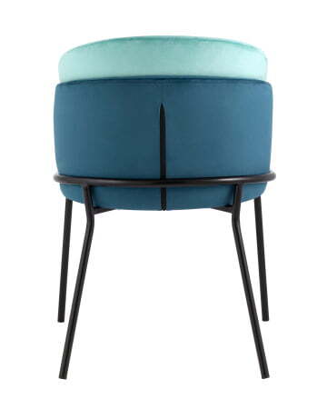Стул Дабл велюр синий с голубой вставкой (Стул Дабл синий, голубой)