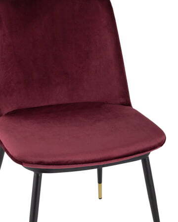 Стул Мелисса велюр бордовый (Стул Мелисса бордовый)