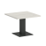 Стол журнальный квадратный VR.SP-5-60.2G 600x600x450 (Серый/Белый Металл)