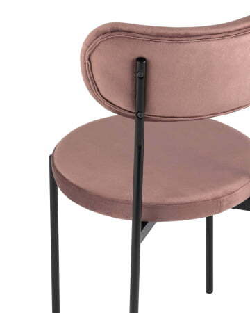 Стул Барбара велюр пыльно-розовый (Стул Барбара пыльно розовый)
