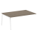 Проходной элемент стола для переговоров на А-образном м/к Metal System Style БА.ППРГ-5 1800x1235x750 (Дуб наварра/Серый металл)