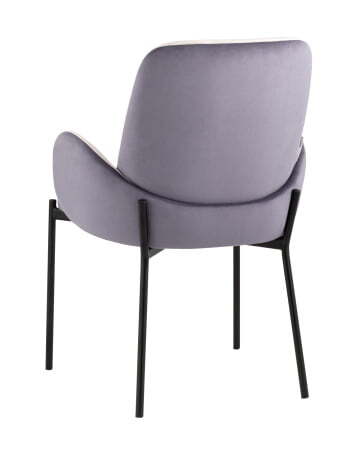 Стул Дивора велюр светло-розовый с пыльно-сиреневой спинкой (Стул Дивора светло-розовый, пыльно-сиреневый)