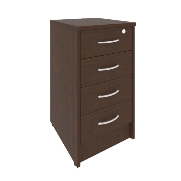 Тумба приставная с замком Riva А.ТП-4F-S 412x450x750 (Венге)