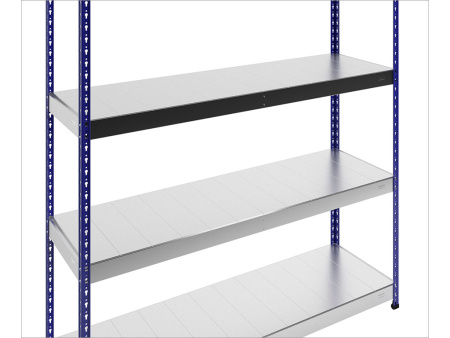Стеллаж SB 200x183x61/4 c оцинкованным настилом (Серый/Синий)