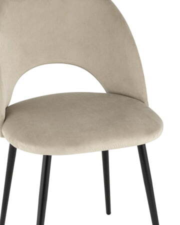 Стул Меган велюр бежевый (Стул Меган бежевый)