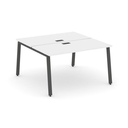 Рабочая станция 2-х сторонняя SN-6A.DRS-002 (1180х1232х750) (Белый/Металл Антрацит)
