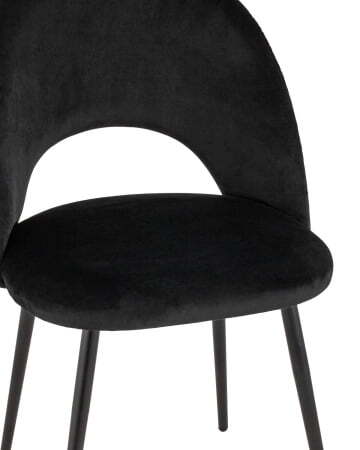 Стул Меган велюр с ромбами черный (Стул Меган черный) Стул Меган велюр с ромбами черный (Стул Меган черный)