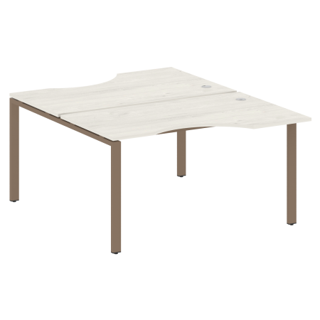 Рабочая станция криволинейная Metal System Style БП.РАС-СА-2.2 1400x1835x750 (Дуб Наварра/Мокко металл)