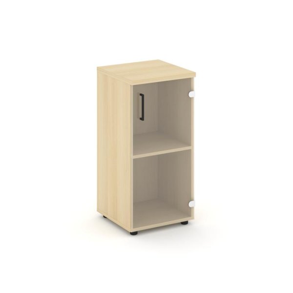 Шкаф низкий узкий SN.STU-302(R) (400х400х833) (Акация Лорка/Прозрачный)