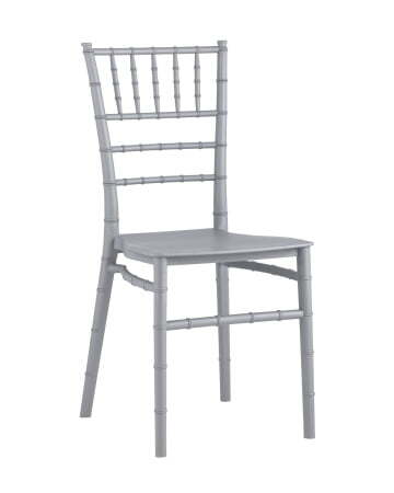Стул Chiavari (Кьявари) пластик серебряный (Стул Bride серебряный)