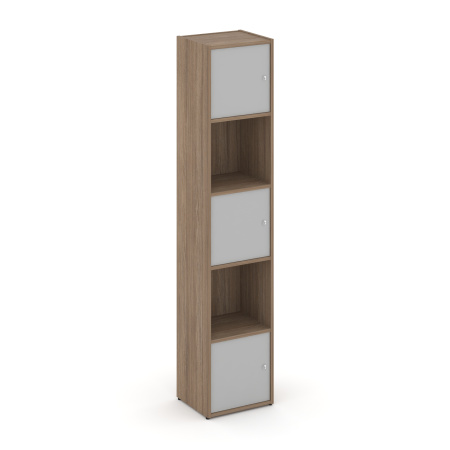 Стеллаж Locker Plus LK.K-007 408x350x1983 (Дуб Аризона | Серый)