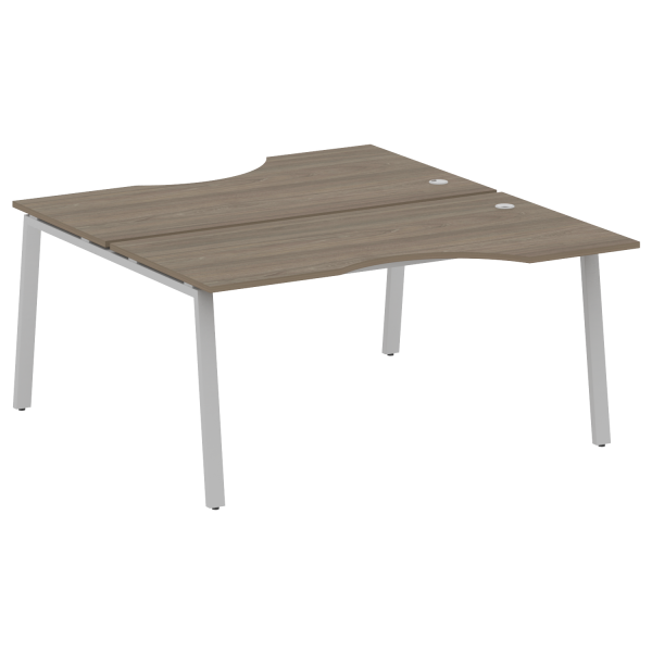 Рабочая станция криволинейная Metal System Style БА.РАС-СА-2.1 1600x1835x750 (Вяз/Серый металл) Рабочая станция криволинейная Metal System Style БА.РАС-СА-2.1 1600x1835x750 (Вяз/Серый металл)