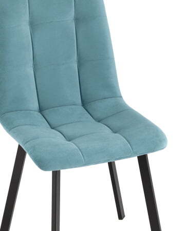 Стул Oliver Square велюр пыльно-голубой (Стул Oliver пыльно-голубой)