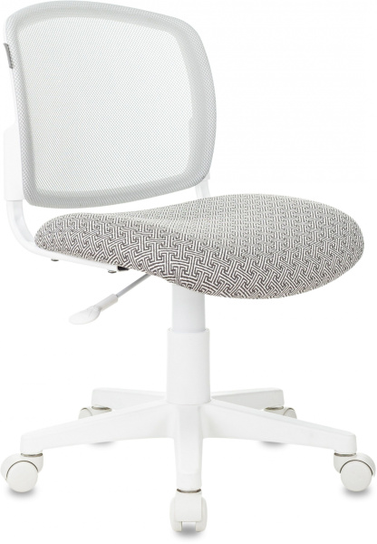 Кресло детское CH-W296NX светло-серый TW-02 Twist сетка/ткань крестов. пластик пластик белый (Серый)