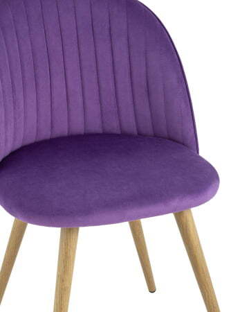 Стул Лион Страйпс велюр лиловый (Стул Лион лиловый)