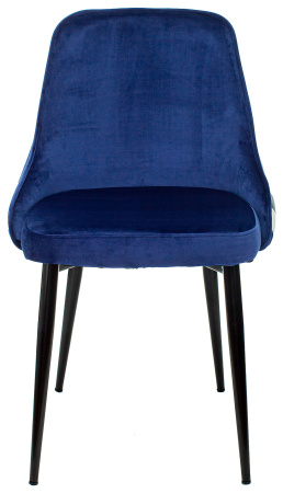 Стул для кухни KF-5_2 комплект 2шт темно-синий зигзаг металл черный на ножках (KF-5/ZIG/DBLUE_2) (Темно-синий)