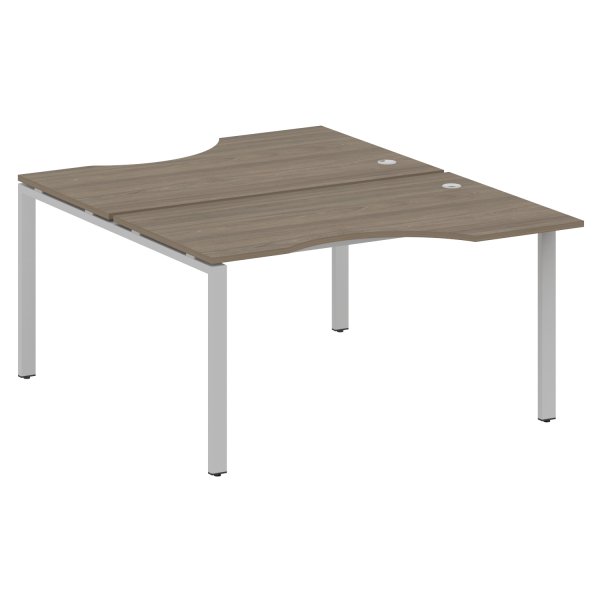 Рабочая станция криволинейная Metal System Style БП.РАС-СА-2.2 1400x1835x750 (Вяз/Серый металл) Рабочая станция криволинейная Metal System Style БП.РАС-СА-2.2 1400x1835x750 (Вяз/Серый металл)