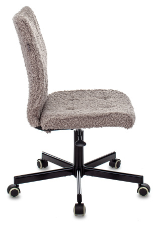 Кресло СН-330М серый экомех крестов. металл черный (Серый) Кресло СН-330М серый экомех крестов. металл черный (Серый)