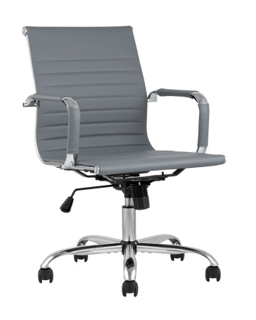 Кресло офисное TopChairs City S серое (Компьютерное кресло City серый)