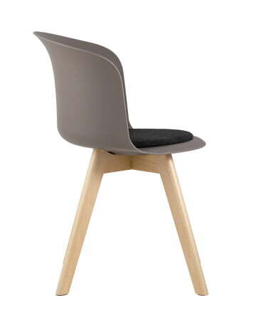 Стул Blossom с подушкой темно-бежевый (Стул пластиковый Blossom темно-серый)