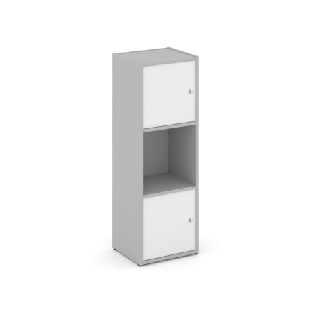 Стеллаж Locker Plus LK.K-001 408x350x1203 (Серый | Белый)