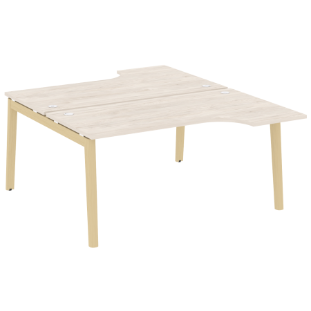 Рабочая станция на деревянных опорах Onix Wood OW.D.SA-1 1580x1995x750 (Дуб Аризона/Дуб Светлый)