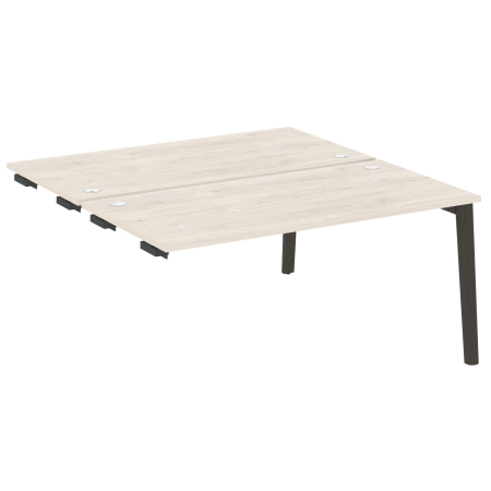 Стол-приставка двойной на деревянных опорах Onix Wood OW.D.SPR-4.8 1580x1635x750 (Денвер Светлый/Дуб Темный)