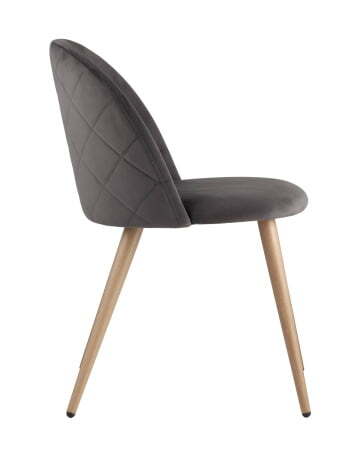 Стул Лион велюр с ромбами серый (Стул Лион NEW серый)