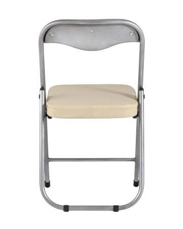 Стул складной ДЖОН металлик, кремовый (Стул складной Джон кремовый)