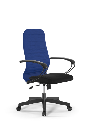 Кресло для руководителя Метта Sit 8 B2-10K - UMF(X1) /Uh02/Wh00/K1bL(M09.B02.G15.W01) (Синий | Черный)