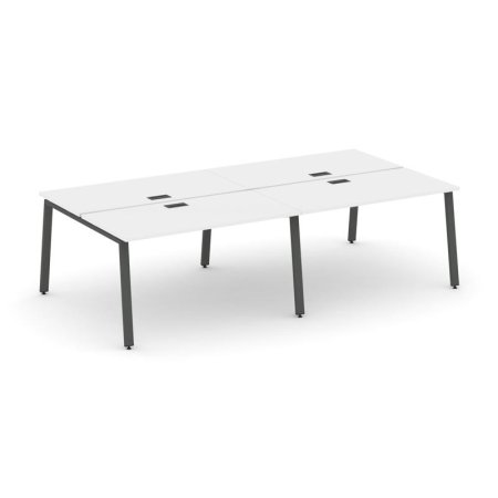 Рабочая станция 2-х сторонняя SN-6A.DRS-034 (3160х1232х750) (Белый/Металл Антрацит)