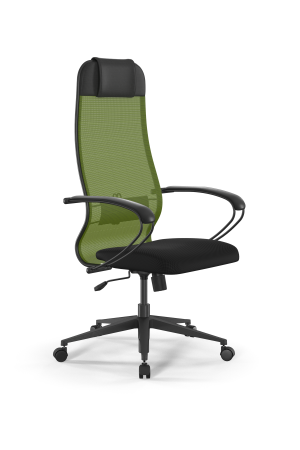 Кресло для руководителя Метта Sit 10 B1-111K - X2+UMF(X1) /Ub00/Wh00/K1bL(M09.B11.G19.W02) (Зеленый | Черный)