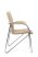 Стул Самба с пластиковыми подлокотниками SMB-03H Бежевый (Бежевый)
