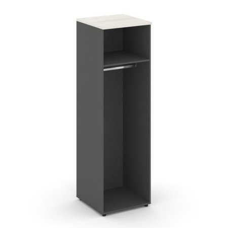 Гардероб узкий глубокий SN.GB-002 (600х600х1982) (Антрацит/Дуб Наварра)