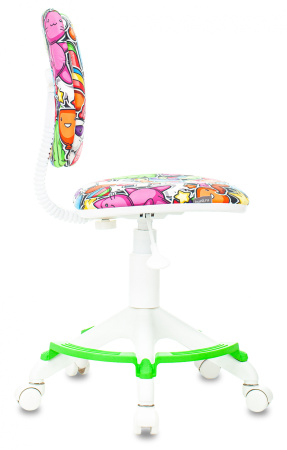 Кресло детское CH-W204/F мультиколор маскарад крестов. пластик подст.для ног пластик белый (Мультиколор)