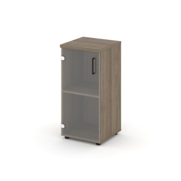 Шкаф низкий узкий SN.STU.E-302(L) (400х400х833) (Вяз Благородный/Прозрачный) Шкаф низкий узкий SN.STU.E-302(L) (400х400х833) (Вяз Благородный/Прозрачный)