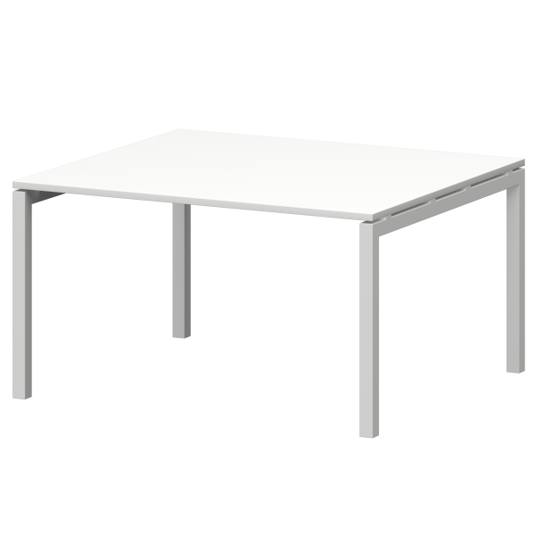 Стол переговорный на металлокаркасе Смарт СМСП-П-16.123.Пр50 1600x1236x750 (Белый/Белый)