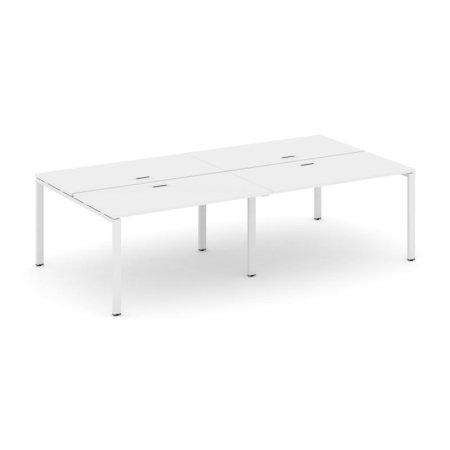 Рабочая станция 2-х сторонняя SN-6P.DRS-054 (3160х1632х750) (Белый/Металл Белый)