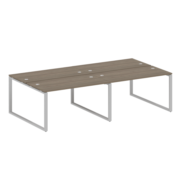Рабочая станция Metal System Style БО.СМ-4.3 2800x1475x750 (Вяз/Серый металл) Рабочая станция Metal System Style БО.СМ-4.3 2800x1475x750 (Вяз/Серый металл)